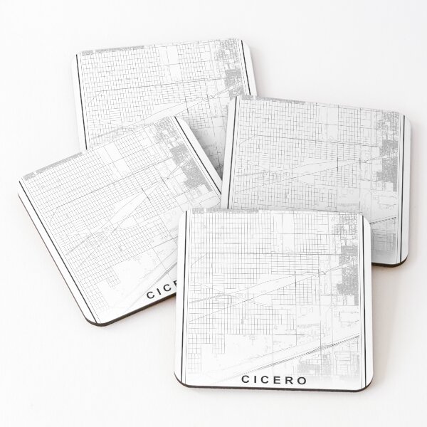 Item preview, Cicero City Map designed and sold by SHAMPAIN-ART-CO.