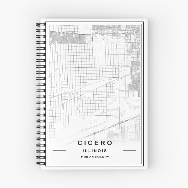 Item preview, Cicero City Map designed and sold by SHAMPAIN-ART-CO.