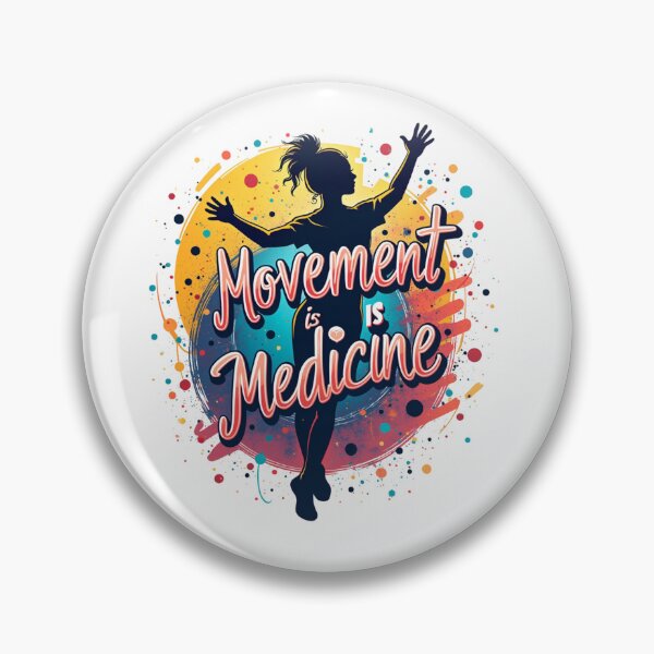 Item preview, Movement Is Medicine Funny Gift For Physiotherapists designed and sold by UniqueDuoDesign.
