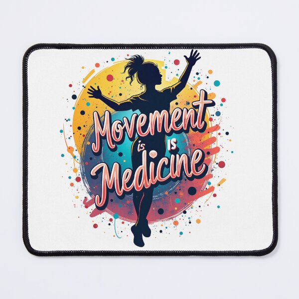 Item preview, Movement Is Medicine Funny Gift For Physiotherapists designed and sold by UniqueDuoDesign.