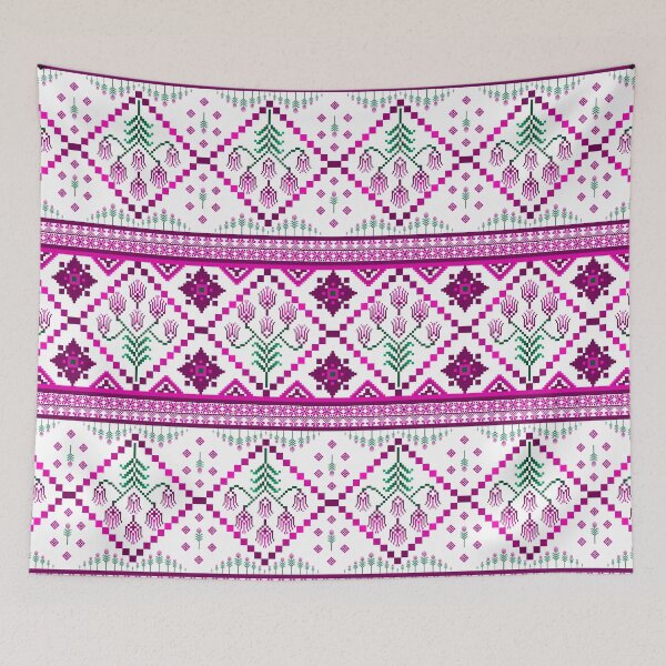Item preview, Lavender ethnic modern fabric pattern designed and sold by _Patternique_.