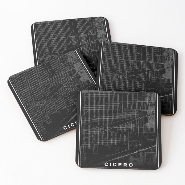 Item preview, Cicero City Map designed and sold by SHAMPAIN-ART-CO.