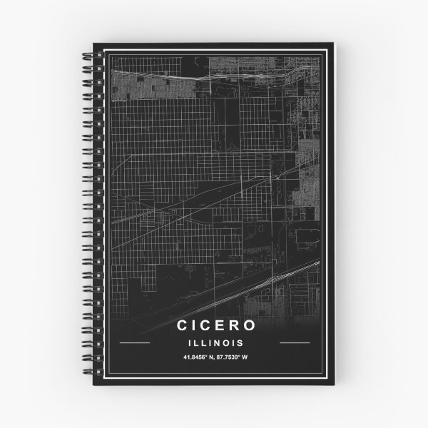 Item preview, Cicero City Map designed and sold by SHAMPAIN-ART-CO.