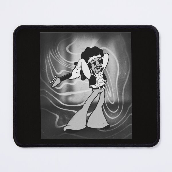 Item preview, jimy hendrix cartoon illustration designed and sold by Ratatatts.