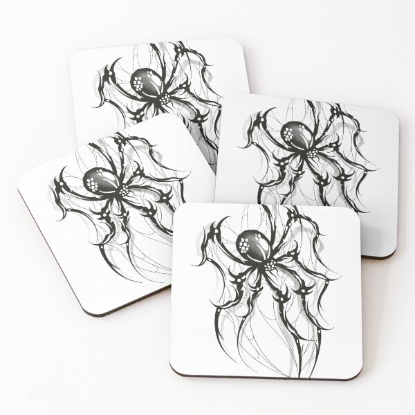 Item preview, Large dark neotribal spider designed and sold by 7Delamancha.