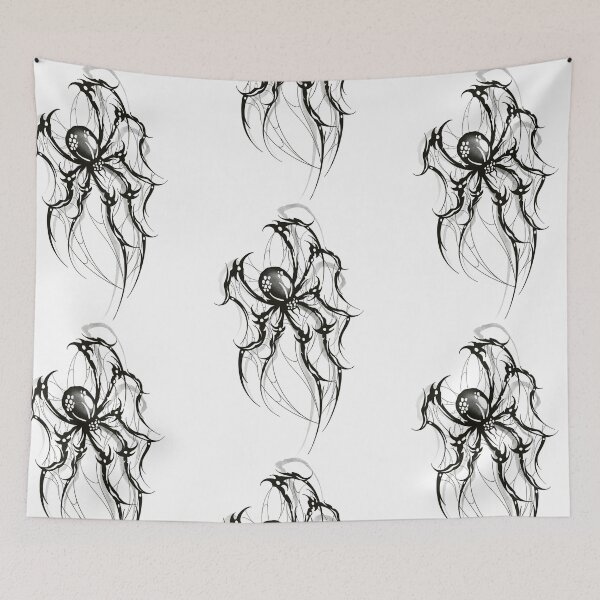 Item preview, Large dark neotribal spider designed and sold by 7Delamancha.