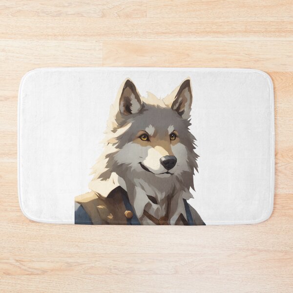 Item preview, Grey Wolf Mercenary Fighter RPG Fantasy Character Art designed and sold by CrownedCanvas.