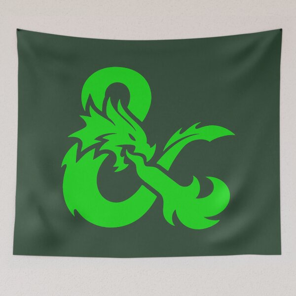 Item preview, Green Dungeons and Dragons Logo designed and sold by SterkalaPress.
