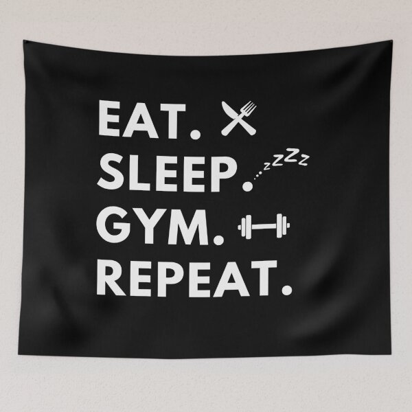 Item preview, Eat. Sleep. Gym. Repeat. designed and sold by wanessacreative.