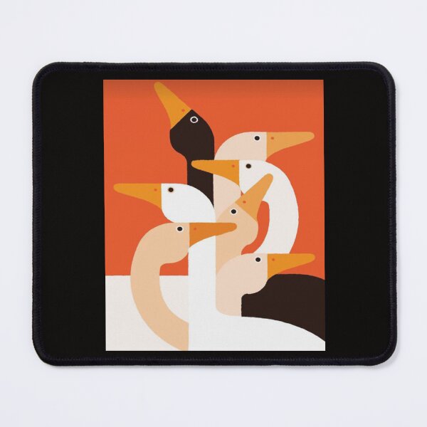 Item preview, swans poster illustration designed and sold by Ratatatts.