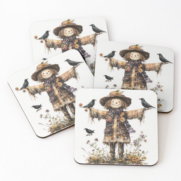 Item preview, Happy Scarecrow-Autumn-Themed Scarecrow Illustration designed and sold by Creet-Design.