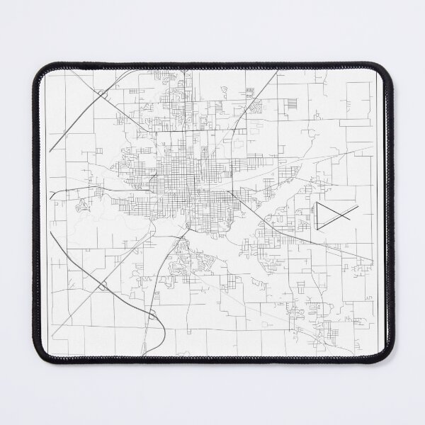 Item preview, Decatur City Map designed and sold by SHAMPAIN-ART-CO.