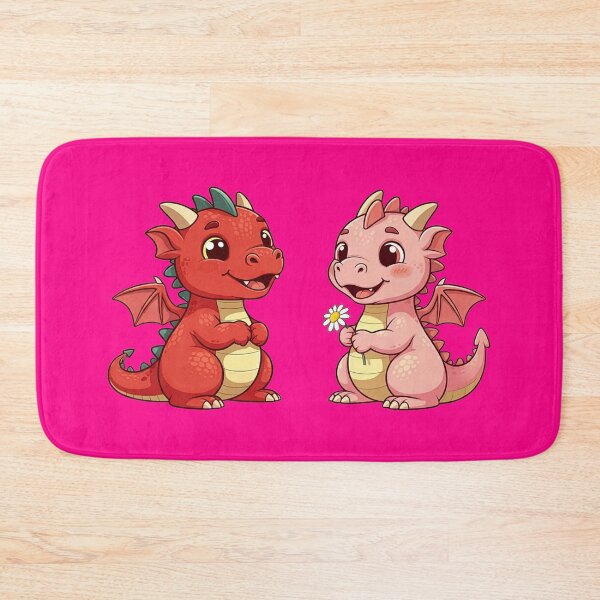 Item preview, Adorable Baby Dragons Become Friends | Hot Pink designed and sold by PinkGoddessLove.