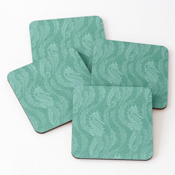 Item preview, Art Nouveau Seahorses Lace Pattern designed and sold by newnouveau.