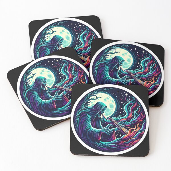 Item preview, The Ethereal Melody: A Ghostly Musician in the Moonlight designed and sold by Mechanical-Artt.