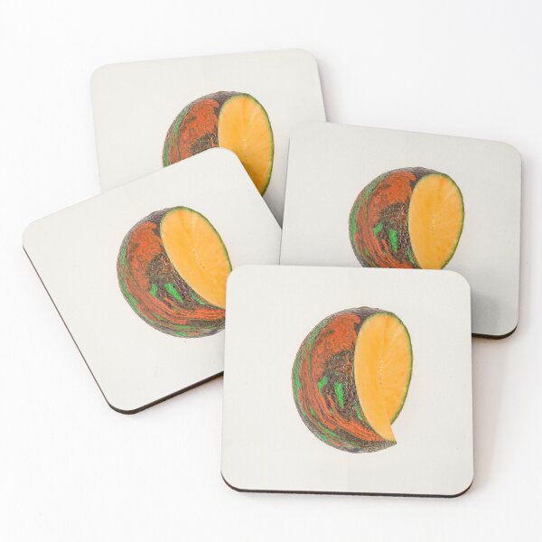 Item preview, Acrylic-Poured Fruits - Cantaloupe designed and sold by Alexei Quintero Photography.