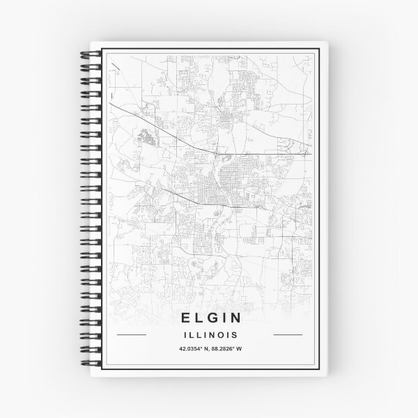 Item preview, Mapa de la ciudad de Elgin designed and sold by SHAMPAIN-ART-CO.