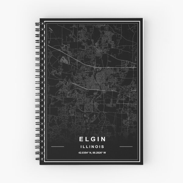 Item preview, Elgin City Map designed and sold by SHAMPAIN-ART-CO.