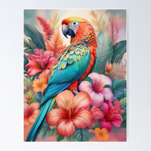 Item preview, Pastel Painting Parrot designed and sold by Hudu135.