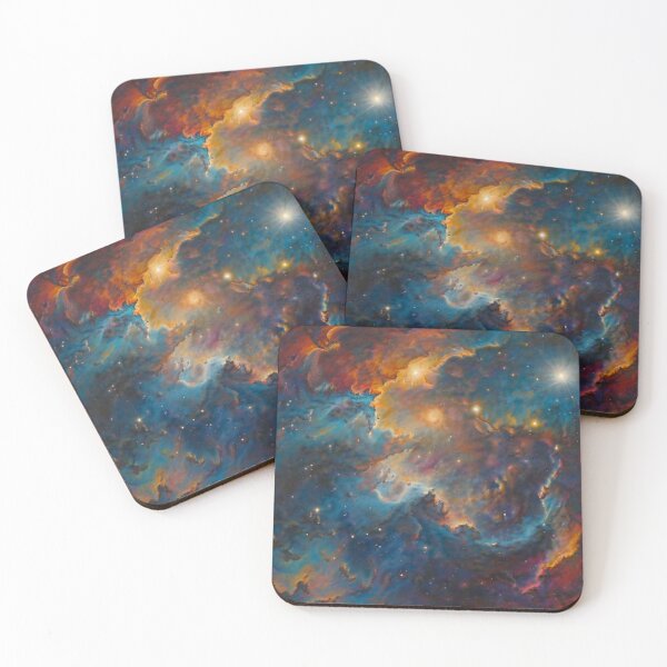 Item preview, Blue and Yellow Cosmic Radiance designed and sold by BirdsnStuff.