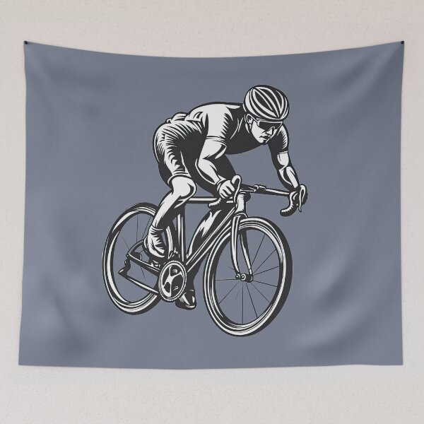 Item preview, Male Cyclist on a Road Bike designed and sold by MaryFiore.
