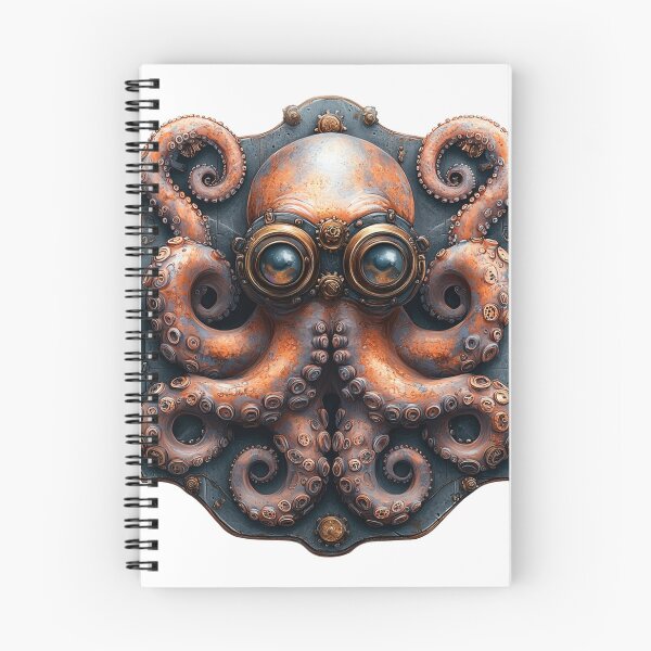 Item preview, Octopus Gearhead-Detailed Steampunk Octopus Design designed and sold by Creet-Design.