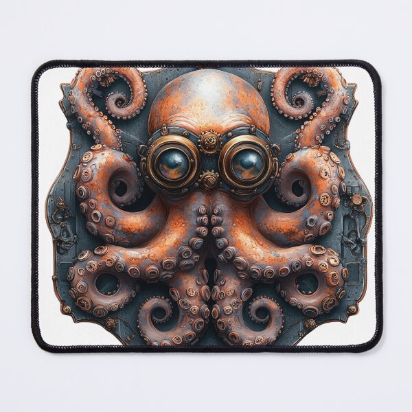 Item preview, Octopus Gearhead-Detailed Steampunk Octopus Design designed and sold by Creet-Design.