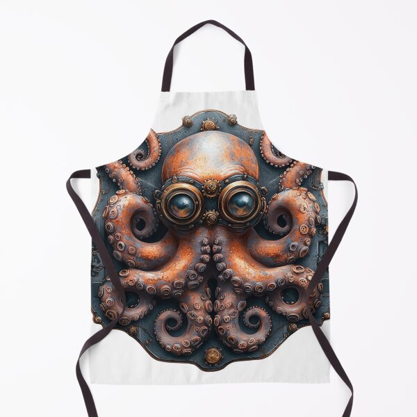Item preview, Octopus Gearhead-Detailed Steampunk Octopus Design designed and sold by Creet-Design.