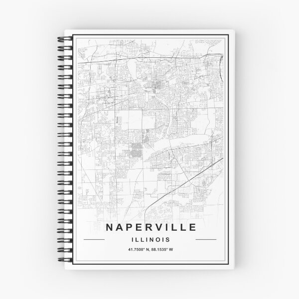 Item preview, Naperville City Map designed and sold by SHAMPAIN-ART-CO.