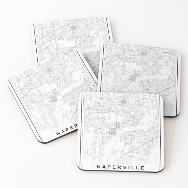 Item preview, Naperville City Map designed and sold by SHAMPAIN-ART-CO.