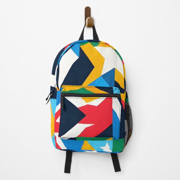 Item preview, Caribbean Tropical Style Abstract Geometric Shapes Pattern designed and sold by PY Tees.