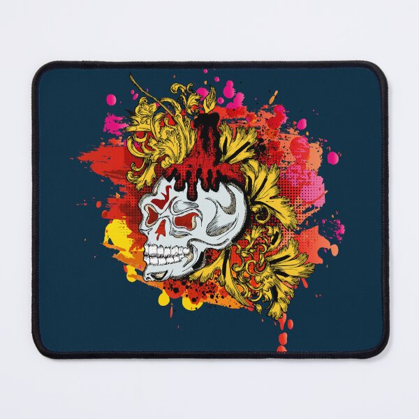 Item preview, 3D skull vintage with paint splatter designed and sold by navarraspain.