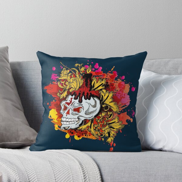 Item preview, 3D skull vintage with paint splatter designed and sold by navarraspain.