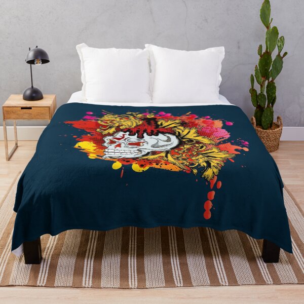 Item preview, 3D skull vintage with paint splatter designed and sold by navarraspain.