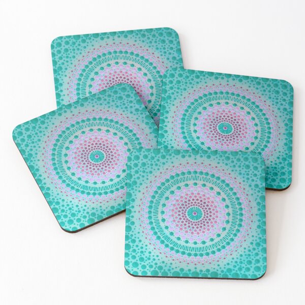 Item preview, Turquoise universe designed and sold by RedSunflowerArt.