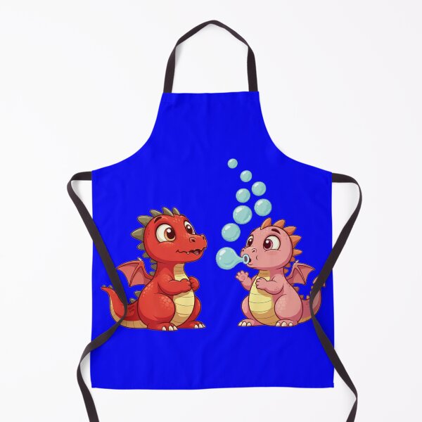 Item preview, Happy Baby Dragons Blowing Bubbles | Electric Blue designed and sold by PinkGoddessLove.