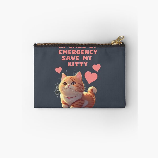 Item preview, In case of emergency save my kitty, KAWAII ILLUSTRATION designed and sold by La Loca.