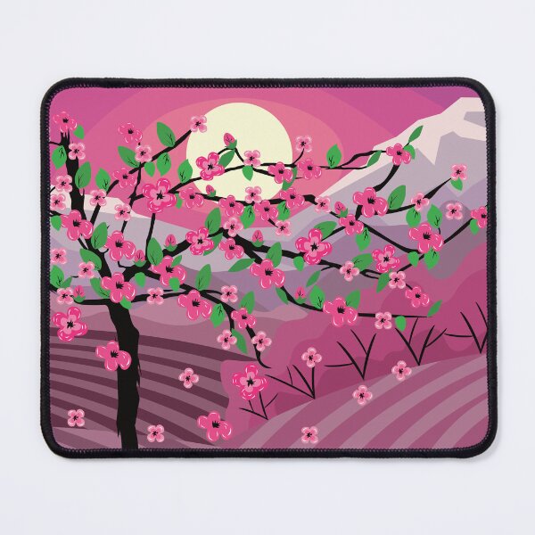 Item preview, Landscape with cherry blossom tree on a field. designed and sold by MiPa78.