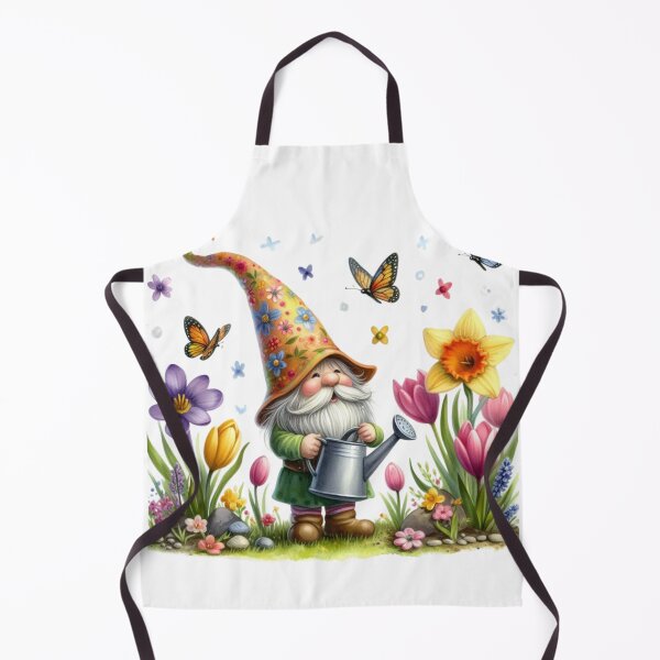 Item preview, Gnome,Flowers,Butterfly,Spring designed and sold by deniz kaya.