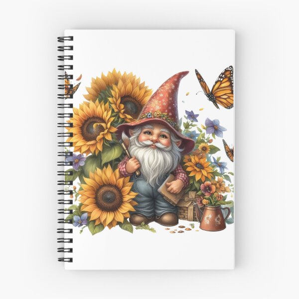 Item preview, Gnome,Sunflowers,Butterfly designed and sold by deniz kaya.
