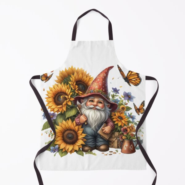 Item preview, Gnome,Sunflowers,Butterfly designed and sold by deniz kaya.