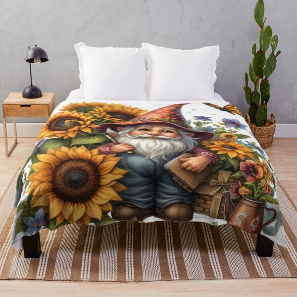 Item preview, Gnome,Sunflowers,Butterfly designed and sold by deniz kaya.