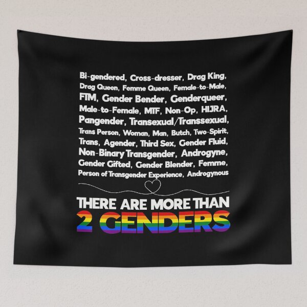 Item preview, There Are More Than 2 Genders LGBT Design designed and sold by PNGShop.