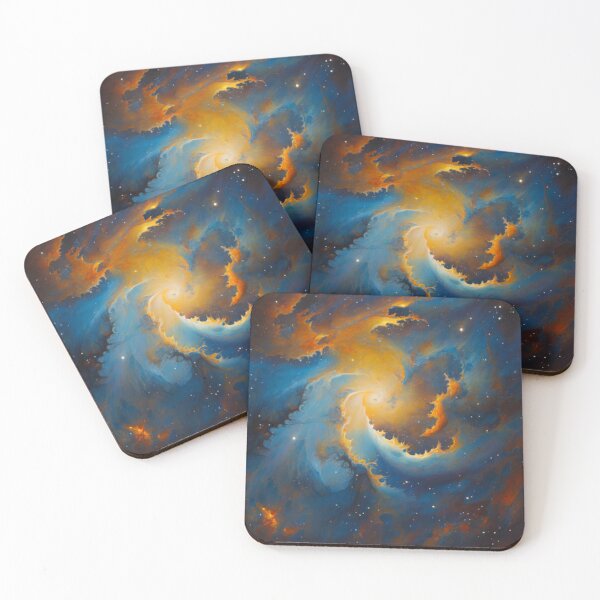 Item preview, Blue and Yellow Cosmic Radiance designed and sold by BirdsnStuff.
