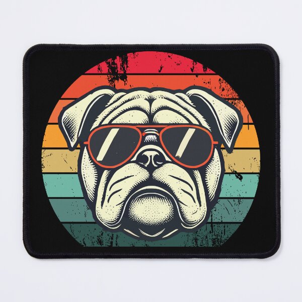 Item preview, Retro Bulldog in Sunglasses Funny Bulldog designed and sold by KsuAnn.