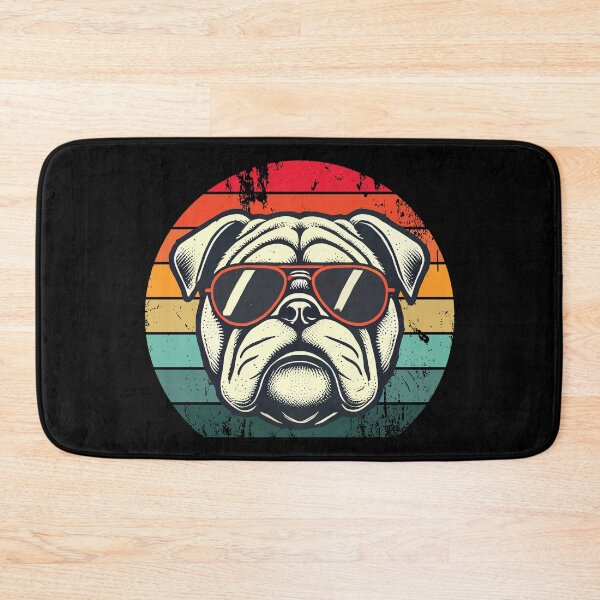 Item preview, Retro Bulldog in Sunglasses Funny Bulldog designed and sold by KsuAnn.
