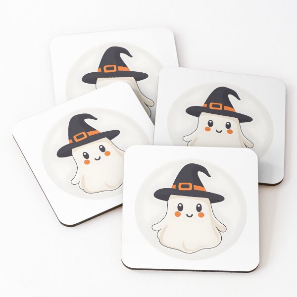 Item preview, Witchy Ghost with a Pointed Hat designed and sold by CharmingQuill.