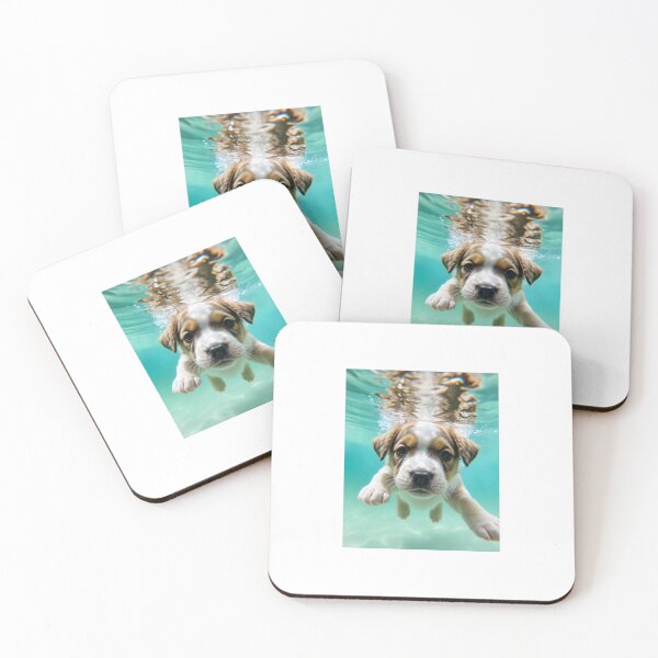 Item preview, Cute Puppy Underwater designed and sold by JoyPhotoArt.