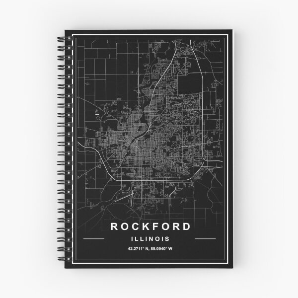 Item preview, Rockford City Map designed and sold by SHAMPAIN-ART-CO.