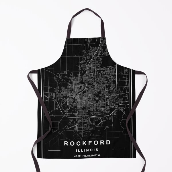 Item preview, Rockford City Map designed and sold by SHAMPAIN-ART-CO.